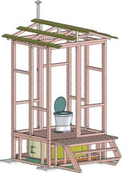 Строительство туалета на даче
